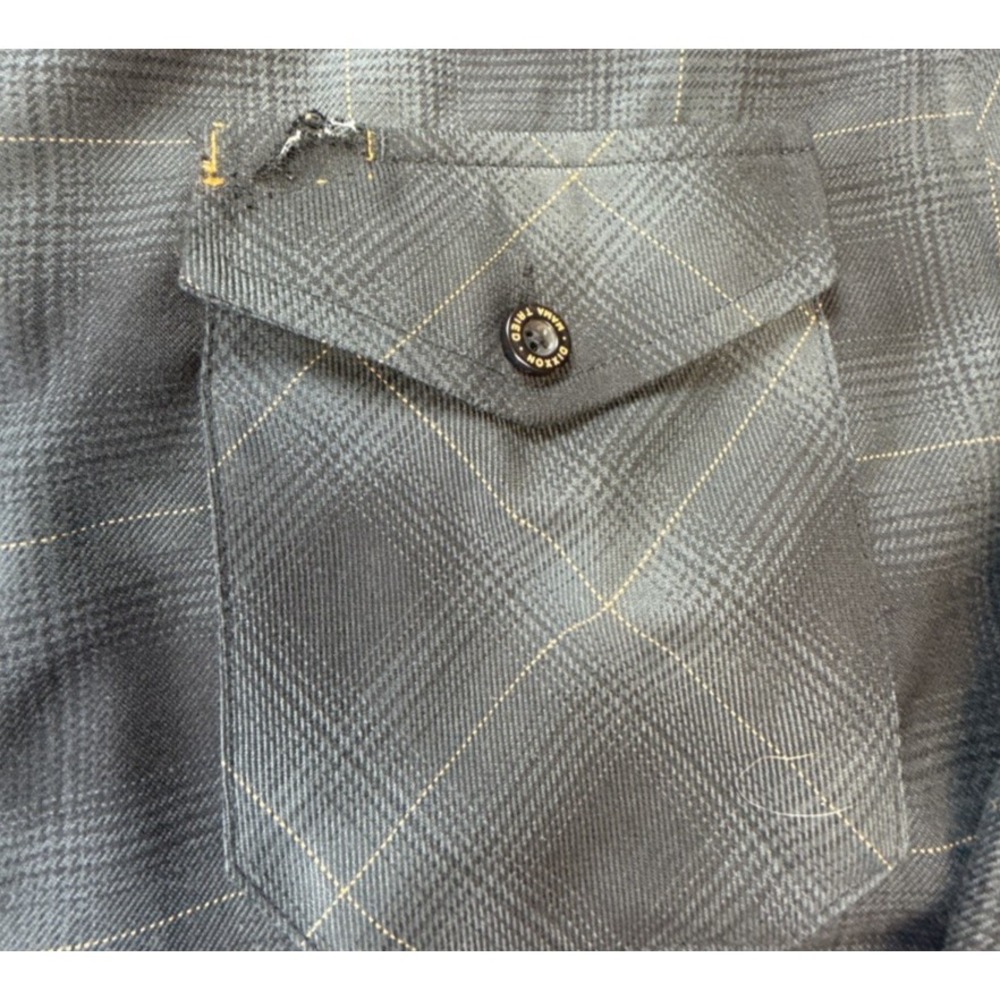DIXXON Flannel Mama Tried Motorcycle Show Collab Plaid Mens Size Medium - Picture 3 of 4